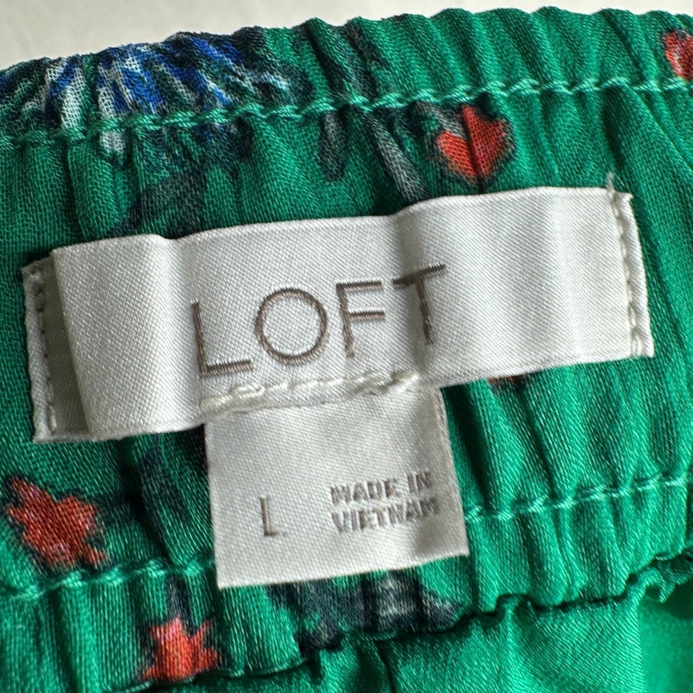 LOFT Green Floral Maxi Skirt - Picture 2 of 7